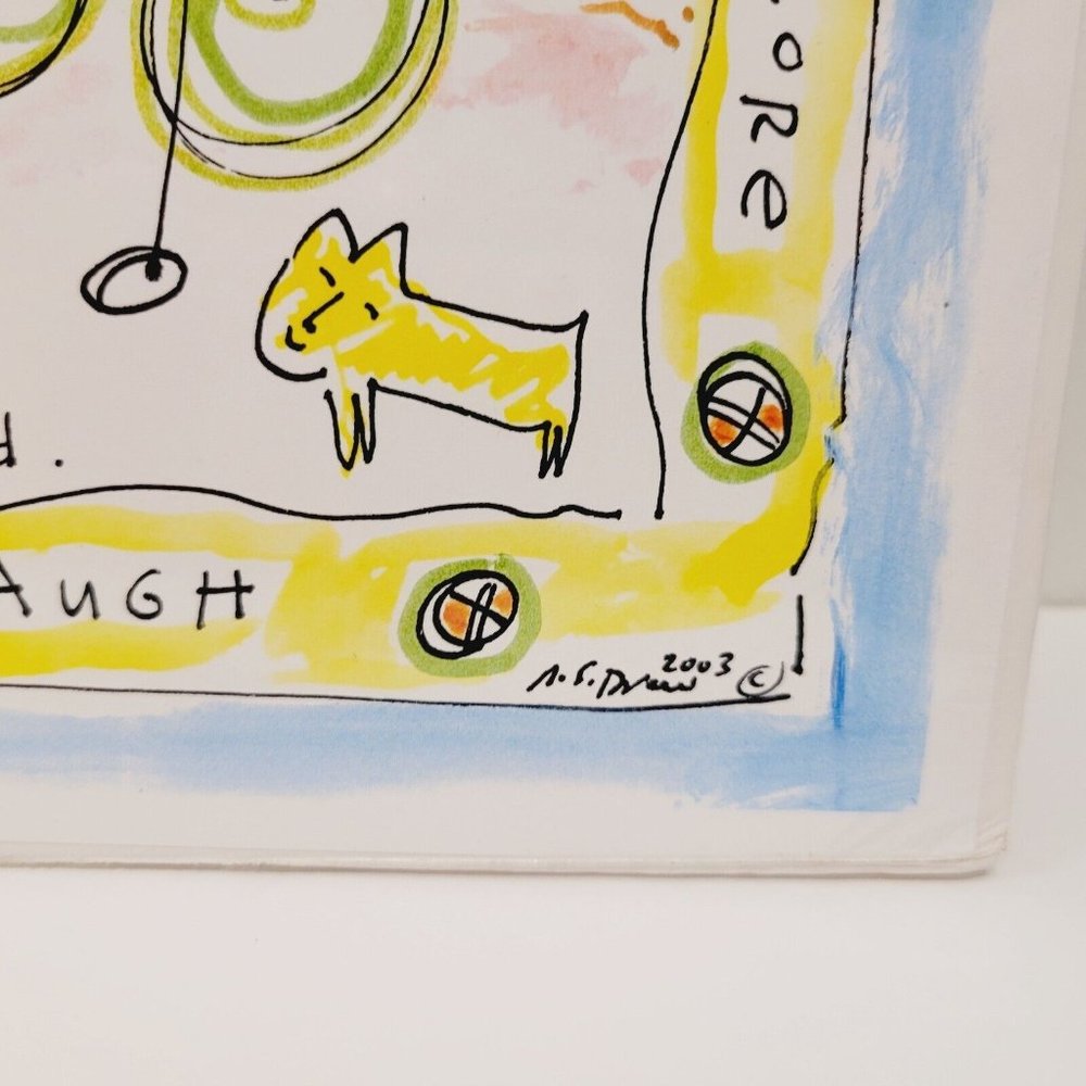 2003 Nancy Swan Drew Think Play Dream Love Imagine Explore Cartoon Art Print - Picture 3 of 6